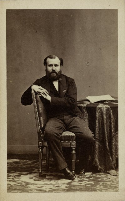 Charles Gounod zeneszerző portréja 1818-1893. alkotó: Andre Adolphe Eugene Disderi