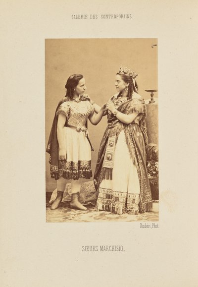 Marchisio nővérek alkotó: Andre Adolphe Eugene Disderi