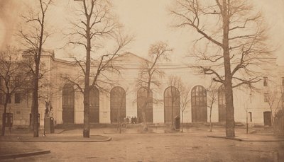 Az 1855-ös Universelle Exposition. A Palais des Beaux-Arts főbejárata, 1855. alkotó: Andre Adolphe Eugene Disderi