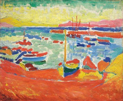 Hajó Collioure-ban alkotó: Andre Derain