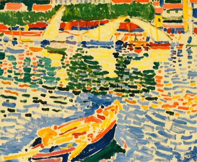 Csónakok Collioure kikötőjében, 1905 körül (olaj, vászon) alkotó: Andre Derain