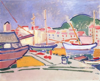 Kikötő, 1905 körül (olaj, vászon) alkotó: Andre Derain