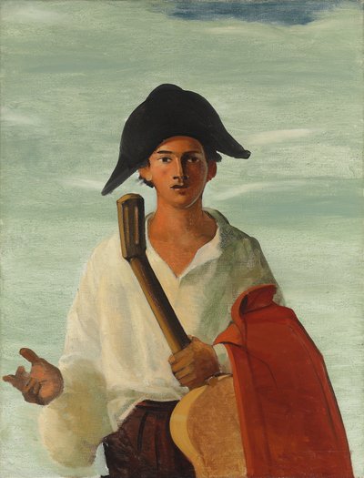 Harlekin gitárral a kezében, 1930 körül (olaj, vászon) alkotó: Andre Derain