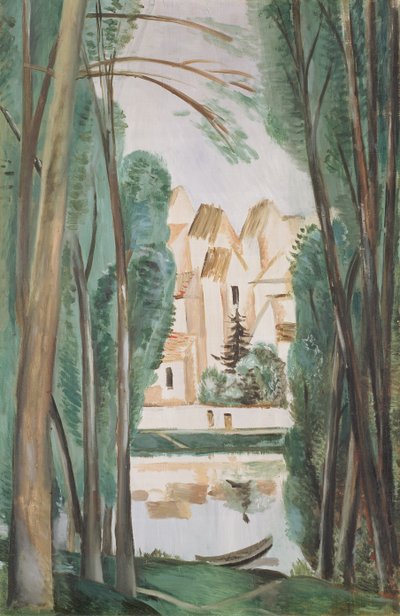 Tájkép csónakkal (Carrieres-Saint-Denis) alkotó: Andre Derain