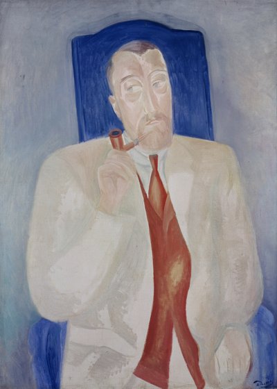 Paul Poiret (1879-1944) francia ruhatervező portréja alkotó: Andre Derain