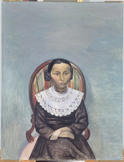 Egy fiatal lány portréja feketében alkotó: Andre Derain