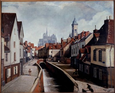 Amiens látképe alkotó: Andre Derain