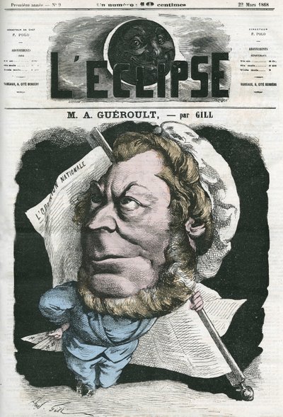 Adolphe Georges Gueroult (1810-1872), francia Saint-Simonians újságíró. Borító a „” L