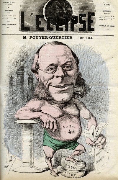 Auguste Pouyer-Quertier (Pouyer Quertier) (1820 - 1891).Andre Gill „” L