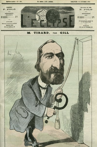 Pierre Tirard (1827-1893) francia politikus rajzfilmje. Borító a Gill „” L
