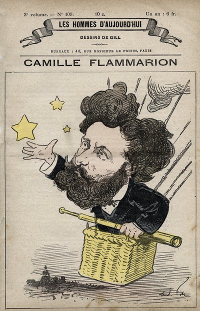 Camille Flammarion angol tudós rajzfilmje a "Les Hommes d