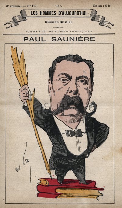 Paul Sauniere (1827-1894) rajzfilmje a „Les Hommes d