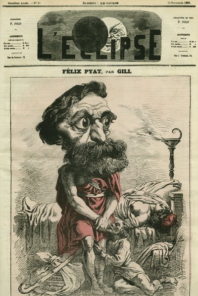Felix Pyat (1810-1889), francia ügyvéd, irodalomtudós és politikus. Borító a Gill „” L