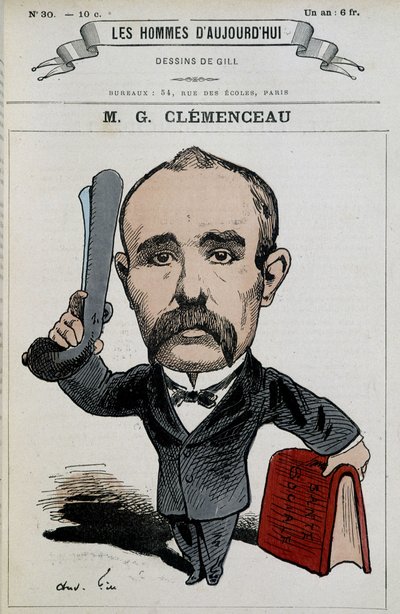 Georges Clémenceau – Gill, „A mai férfiak” c. alkotó: Andre Gill