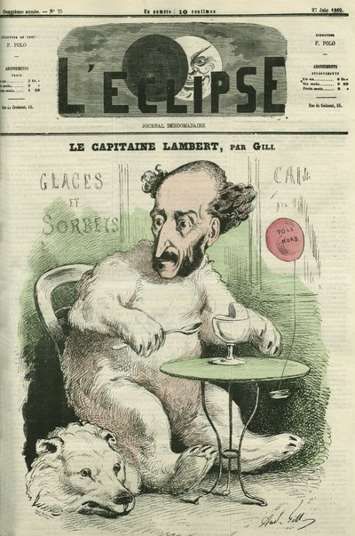 Gustave Lambert francia felfedező és tudós. Borító a „” L
