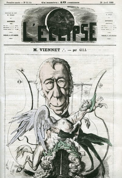 Jean-Pons-Guillaume Viennet (1777-1868) francia költő, drámaíró és politikus. Borító a Gill „” L