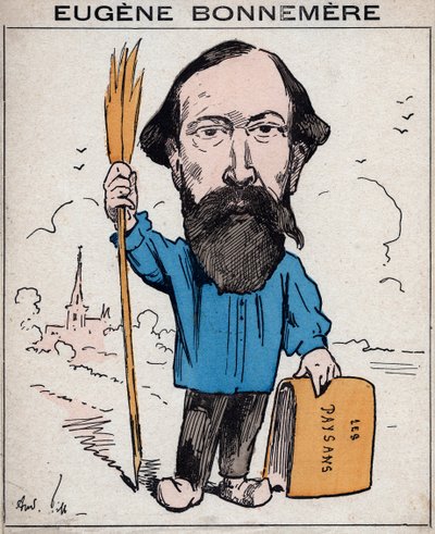Joseph Eugene Bonnemere (1813-1893) francia történész és író – Andre Gill rajzfilmje a „Les Hommes d