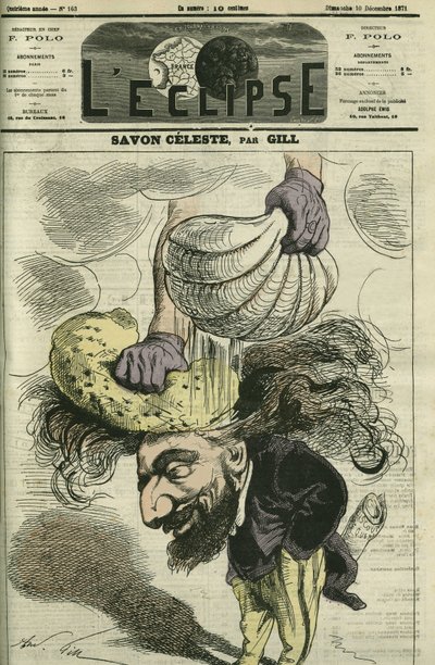 Leon Gambetta (1838-1882), francia politikus. Borító a Gill „” L