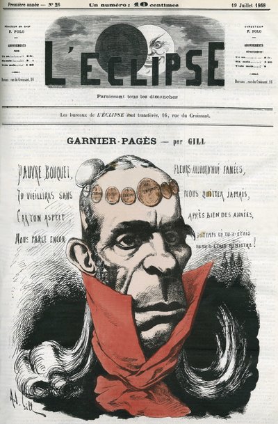 Louis Antoine Garnier-Pages (Garnier Pages) (1803-1878), francia politikus. Borító a Gill „” L