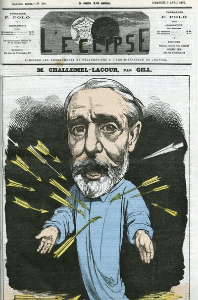 Paul-Armand Challemel-Lacour (1827-1896), politikus, diplomata és a francia filozófia történésze. Borító a Gill „” L
