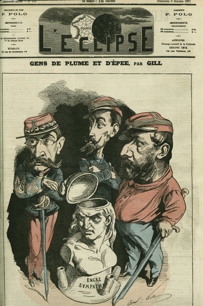 Toll és kard emberei: Louis Leon Faidherbe (1818-1889), francia katonaság, Camille Cremer (1840-1876), francia tábornok és Philippe Toussaint Joseph Bordone (1821-1892), orvos és katona. Borító a Gill „” L
