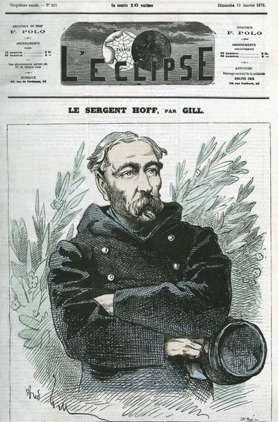 Ignace Hoff őrmester (1836-1902), katona, az 1870-es Poroszország elleni háború hőseinek portréja. Borító a „” L