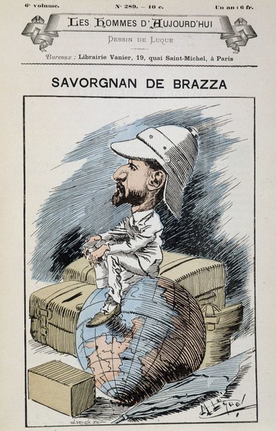 Savorgnan de Brazza – írta Gill, a „Mai férfiak” c. alkotó: Andre Gill