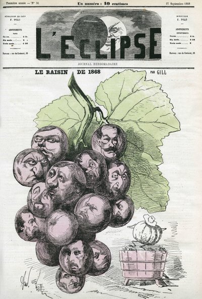 Az 1868-as szőlő, a kivételes termés megidézése. Borító a „” L