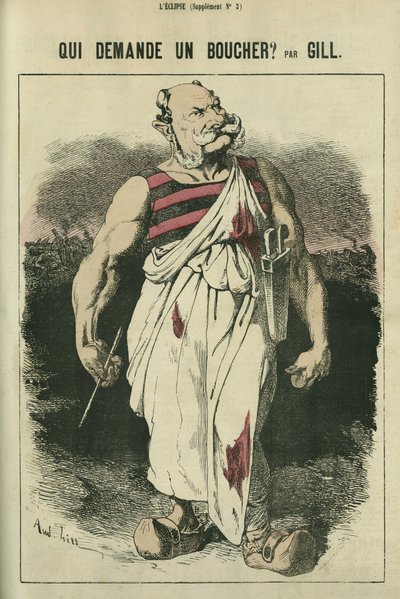 Aki hentest kér, karikatúra I. német Vilmosról (1797-1888), az 1870-es háború győzteséről. Gill „L