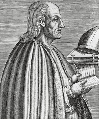 Canterbury Anselm, más néven Aostai Anselm (1033-1109), szent, teológus és egyházdoktor, canterbury érsek portréja, Andre Thevet (1502-1590) metsze 1584-ből alkotó: Andre Thevet