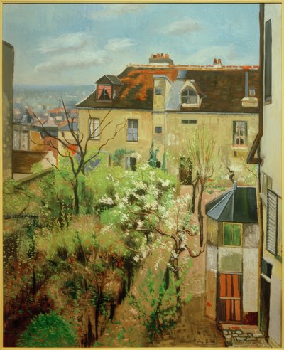 Utrillo házának kertje alkotó: Andre Utter
