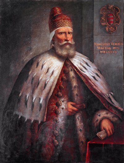 Sebastiano Venier dózse (1496-1578) portréja, condottiere Francesco Duodóval együtt vezette a velencei flottát az 1571-es lepantói csata során. Andrea de 