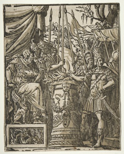 Mucius Scaevola alkotó: Andrea Andreani