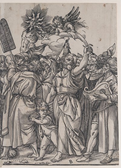 B rész: Izsák, Noé és más alakok, Krisztus diadala, 1836-ból. alkotó: Andrea Andreani