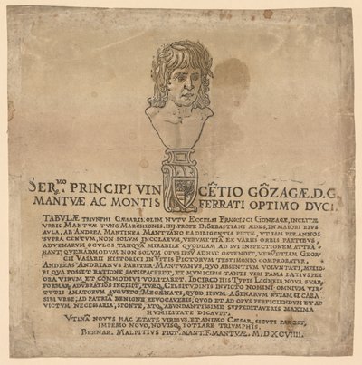 Julius Caesar diadala: Frontispiece alkotó: Andrea Andreani