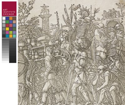 Caesar diadala, 1599 alkotó: Andrea Andreani