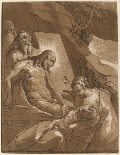 A síremlék alkotó: Andrea Andreani after Raffaello Motta