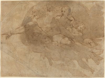 Atyaisten a dicsőségben alkotó: Andrea Boscoli after Michelangelo
