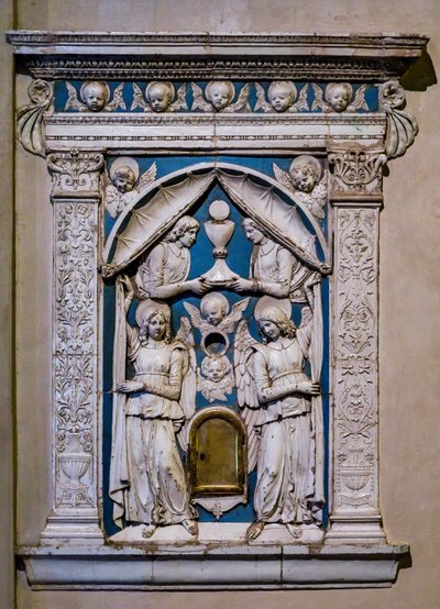 Tabernákulum, 15. század vége vagy XVI. század eleje (freskó) alkotó: Andrea Della Robbia