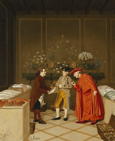 Halárus; A hal eladó, alkotó: Andrea Landini