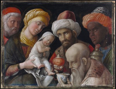 A bölcsek imádása alkotó: Andrea Mantegna