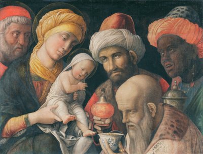 A mágusok imádása, 1495-1505 körül (Soroszlás a vászonon) alkotó: Andrea Mantegna