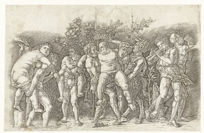 Bacchanal találkozott Silenusszal alkotó: Andrea Mantegna
