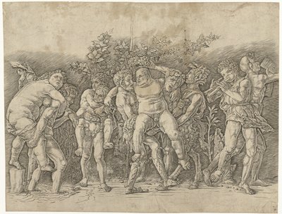 Bacchanal találkozott Silenusszal alkotó: Andrea Mantegna