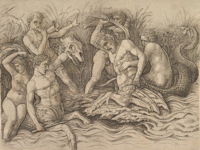 A tengeri istenek csatája Egy fríz jobb része, kb. 1485-88. alkotó: Andrea Mantegna