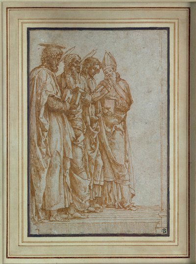 Szent Péter, Pál, János evangélista és Zénón alkotó: Andrea Mantegna