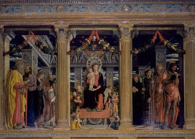 San Zeno-oltár. 1457-1460 alkotó: Andrea Mantegna