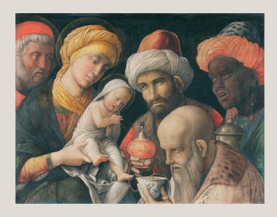 A mágusok imádása c. 1500 alkotó: Andrea Mantegna