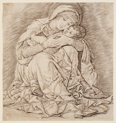 A Szűzanya a gyermekkel alkotó: Andrea Mantegna