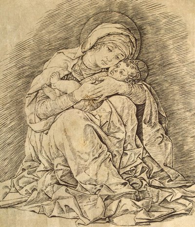 Szűz és gyermek alkotó: Andrea Mantegna